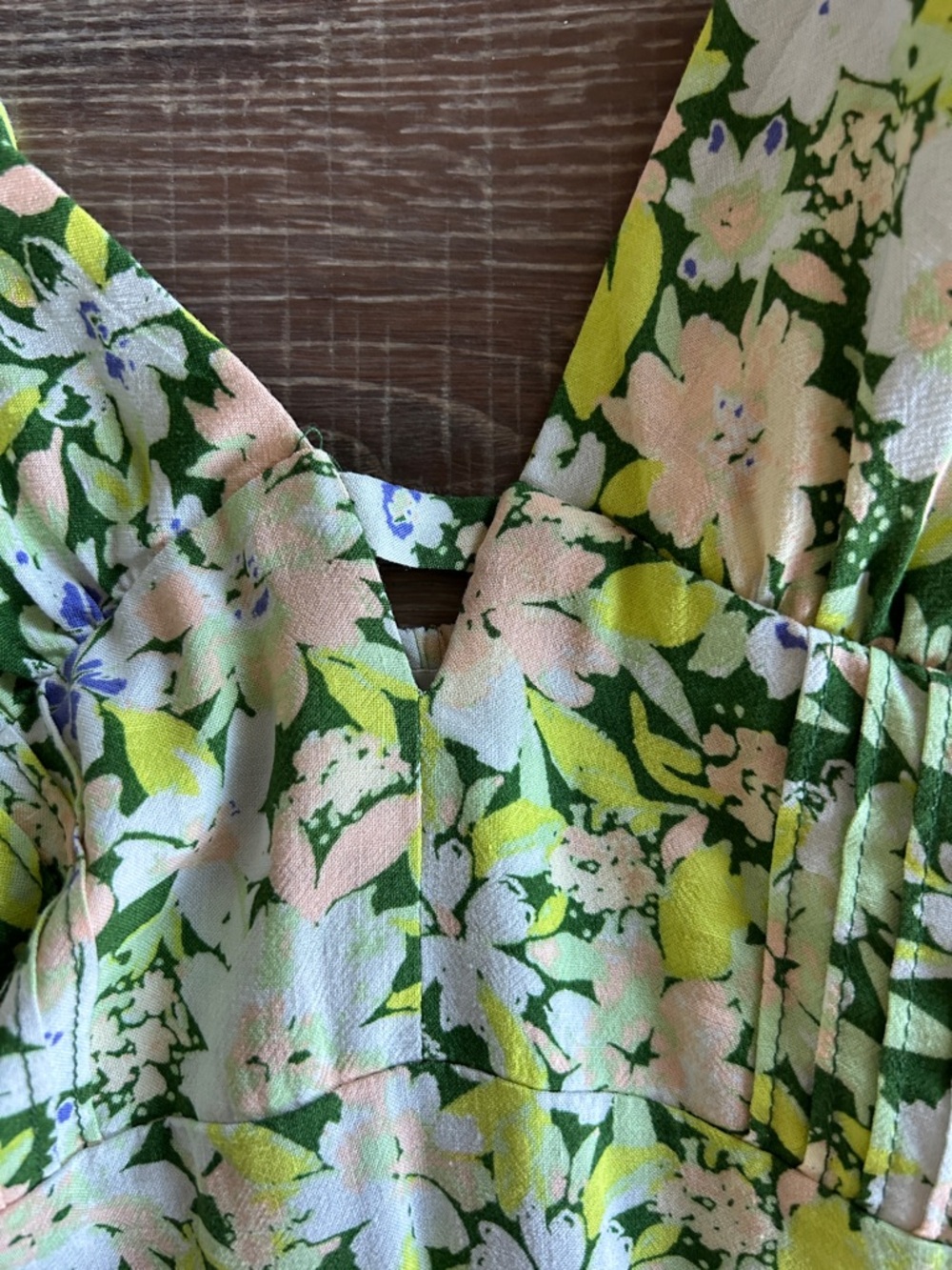 Urban Outfitters Floral Slip Maxi Dress in Green and White - Picture 3 of 8